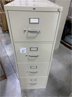 4 drawer filling cabinet no key 18x27x52