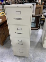 4 drawer filling cabinet no key 18x27x52