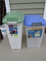 2 Larger Pet Food Containers