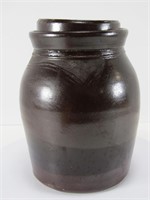 BRANTFORD SLIP GLAZED 8" STONEWARE STORAGE JAR