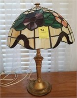 Leaded and Stained Glass Lamp