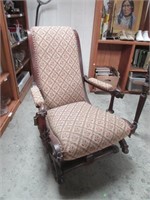 Eastlake Style Upholstered Glider/Rocker