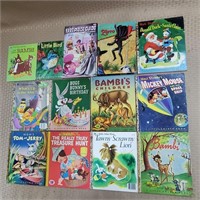 Lot of Vintage Golden Books, Whitman Zorro Book,