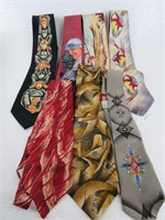 Collection of 7 Vintage Men's Ties