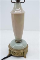 Vintage P & S Alabaster Dresser Lamp
