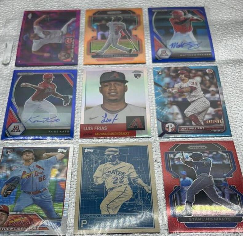Topps baseball cards some  autographed