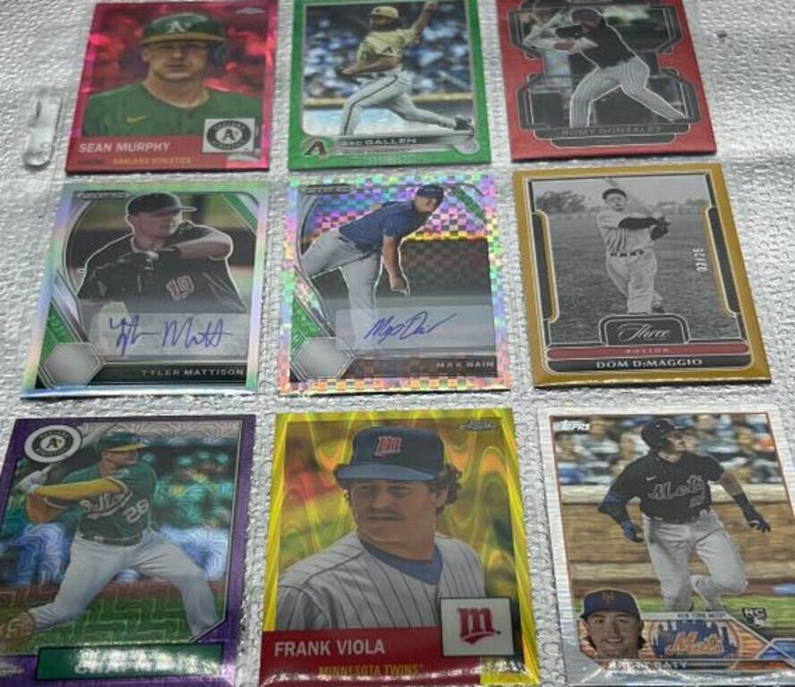 Topps baseball cards  some autographed