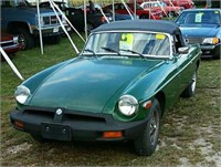 1977 MG Model B Convertible  Dark Green