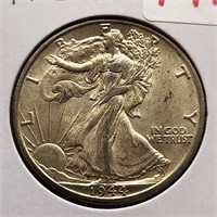 1944 - D Walking Liberty Half Dollar