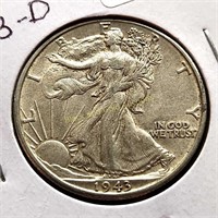 1943 - D Walking Liberty Half Dollar