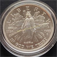 1989 UNC Commemorative Congressional Silver Dollar