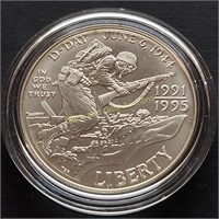 50th Anniversary WWII Silver Dollar