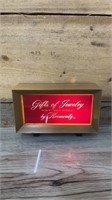 Lighted jewelry sign