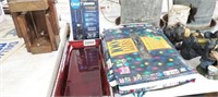 LOT OF GOODIES, 2 CHRISTMAS LIGHTS, CLEAR TV, TRAY