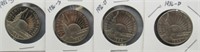 (4) 1986 Liberty Half Dollars. Mint Marks: (2) S