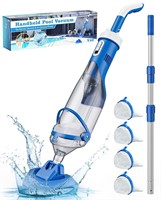 *Cordless Pool Vacuum with Telescopic Pole, 18.5