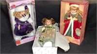 THREE DOLLS - SOFT EXPRESSIONS, HAMILTON HEIRLOOM,