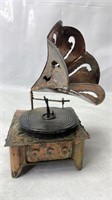 10 inch Brass Gramophone Music Box ornament