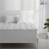 Sz Q Sertapedic Superior Loft Mattress Pad  White