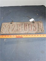 1927 Wisconsin license plate