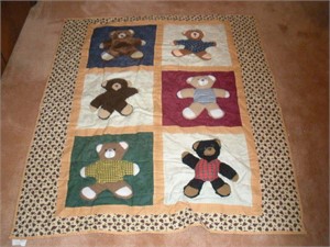Patchwork Baby Blanket Quilt  47x56 inches