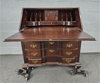 Maddox Vintage Mahogany Drop Front Secretary