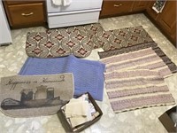 RUGS, MISC KITCHEN ITEMS