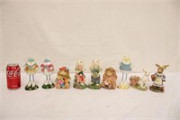 9 Whimsical Bunny Figurines