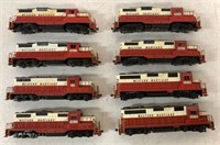 8 Unnamed HO Train Engines