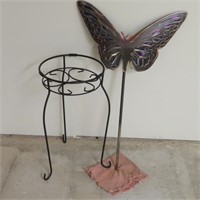 Plant Stand & Butterfly Yard Stake