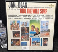 VTG. FRAMED "JAN & DEAN" RECORD