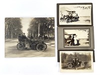 4 Photos on Paper Early Automobiles, Snapshots +