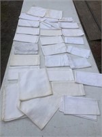 Cloth napkins, some stained