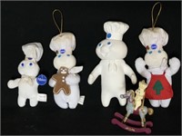 Pillsbury collectible items including ornaments an