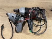 2 Older Electric Drills- Sears & ?