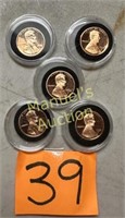 (5) 1998 - S - LINCOLN PENNY CAPSULED