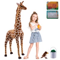 OHKIDS 47” Large Giraffe Stuffed Animal Set, Giant