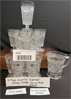 Imperial Capecod Glassware Pitcher Set