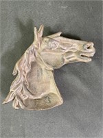 Cast Iron Horse Head Ashtray