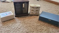 Lot of 4 Jewelry Boxes-some vintage