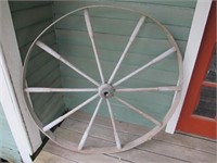 WOODEN WAGON WHEEL 48 IN TALL