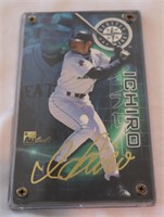 Signed baseball card