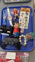 Game controller, watches, and toys