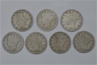 1890-1896 Liberty Head V Nickels