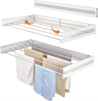 Drying Rack  40 Wide  6 Rods  White