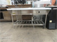 NEW 4 WELL S/S 5' ELEC STEAM / HOT FOOD TABLE