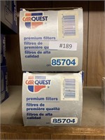 2 Car Quest oil filters 85704