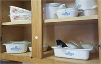 Corning Ware casserole dishes (13 pieces)