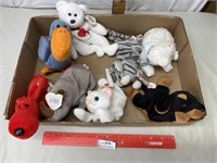 Lot of 8 Beanie Baby Stuffed Animals