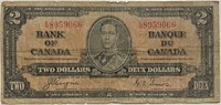 Canada 1937 $2 Banknote